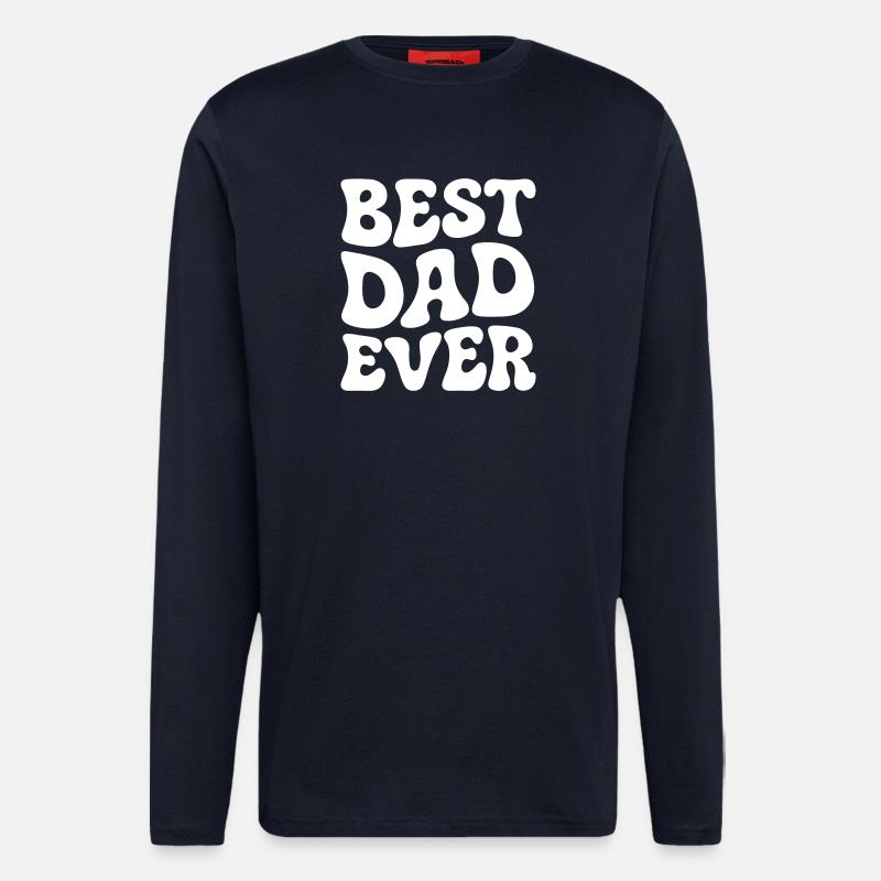 Bester Papa der Welt - Langarmshirt - made by SPREAD  - DARK NAVY