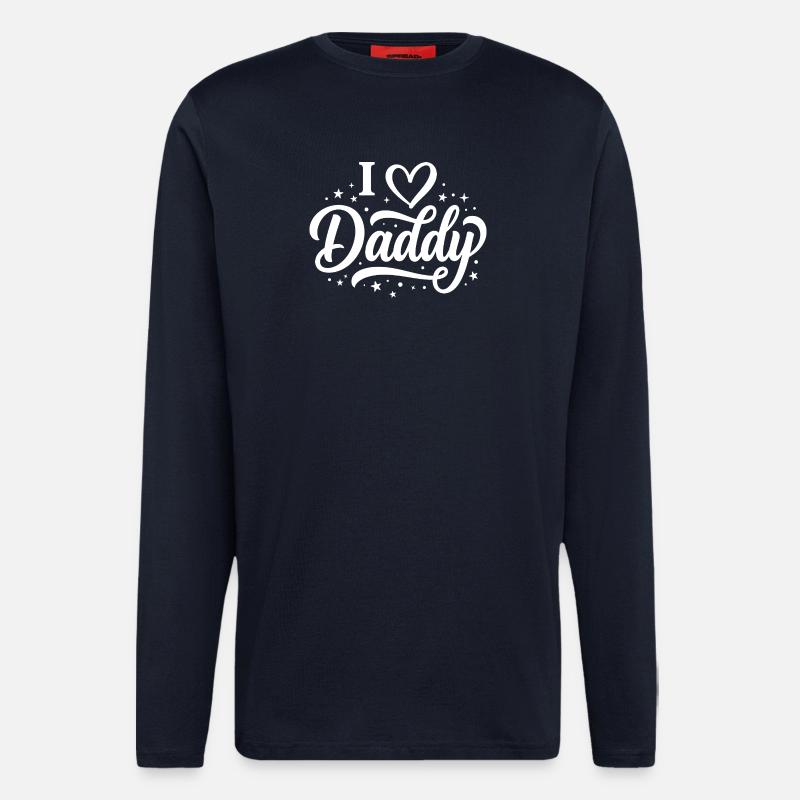 I Love Daddy Script Tee - Langarmshirt - made by SPREAD  - DARK NAVY