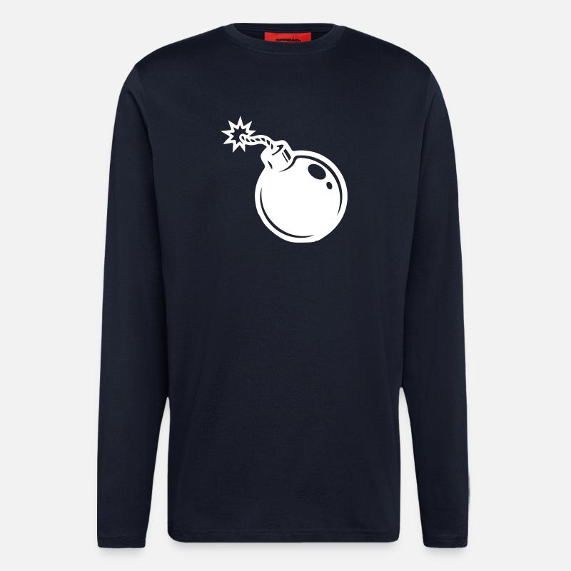 Bombe Symbol - Langarmshirt - made by SPREAD - DARK NAVY