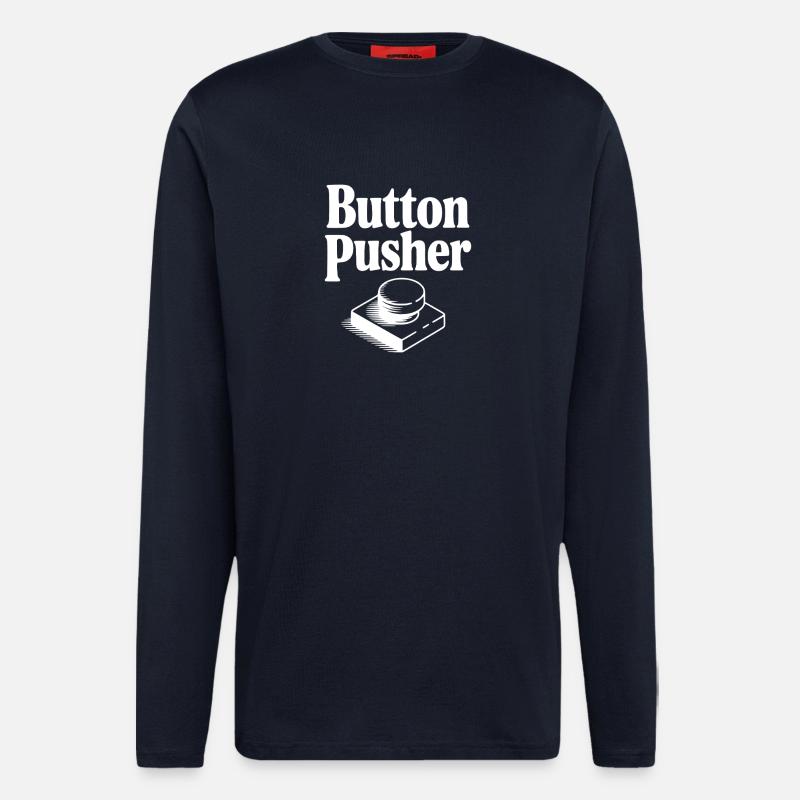 Button Pusher - Longsleeve - made by SPREAD - DARK NAVY