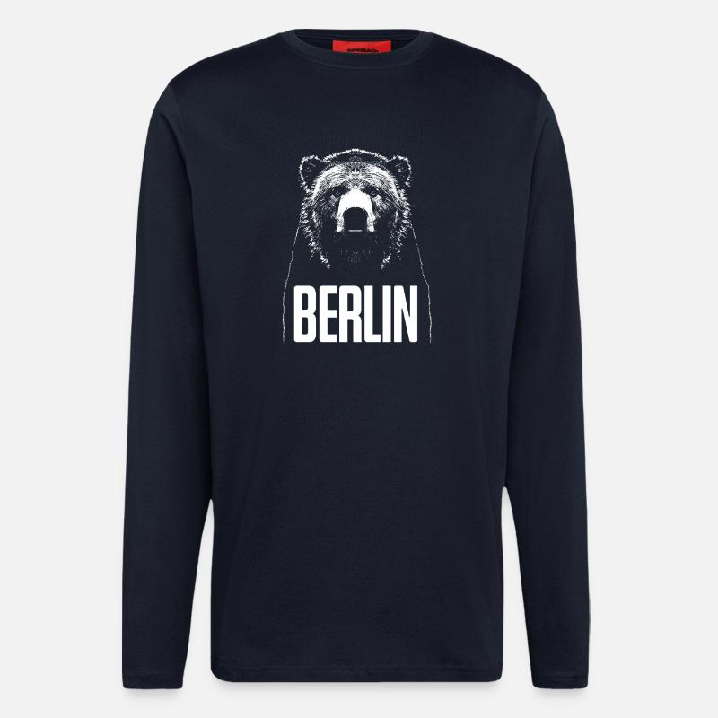  Berlin Bär - Langarmshirt - made by SPREAD  - DARK NAVY