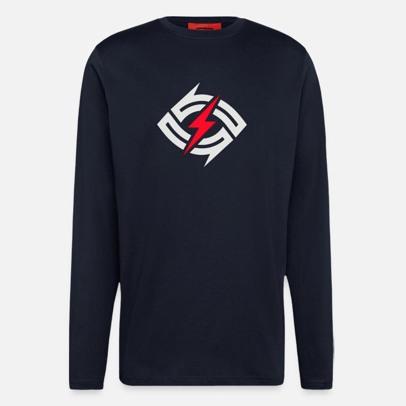 Circular Flash Contrast - Longsleeve - made by SPREAD - DARK NAVY