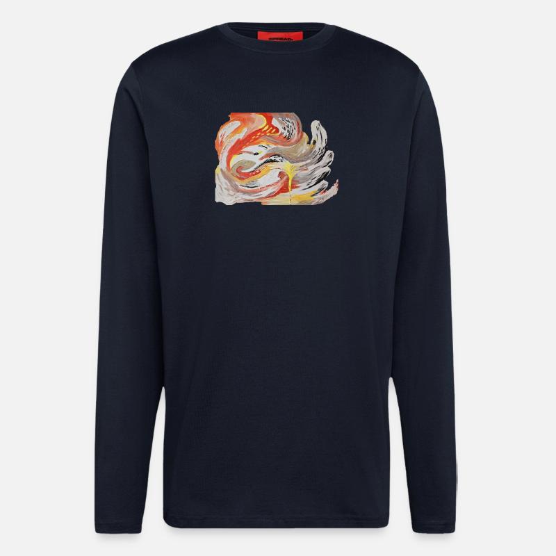 PHOENIX - Manches longues bio décontracté fabriqué en UE - DARK NAVY