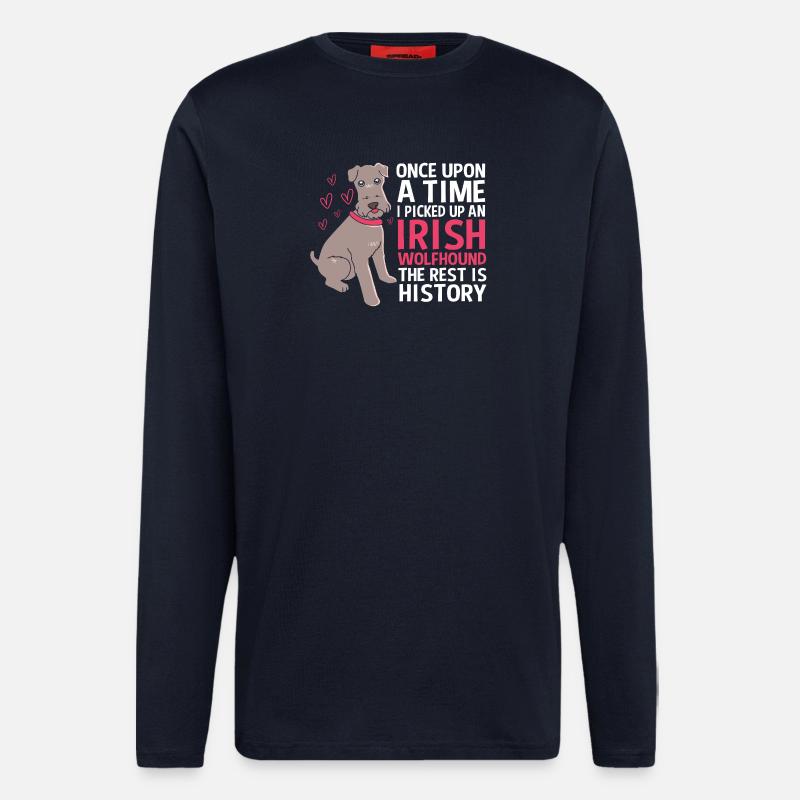 Irish wolfhound - Longsleeve - made by SPREAD - DARK NAVY