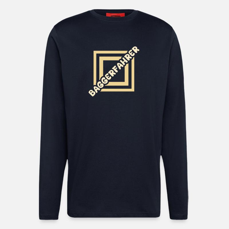 Baggerfahrer - Langarmshirt - made by SPREAD  - DARK NAVY