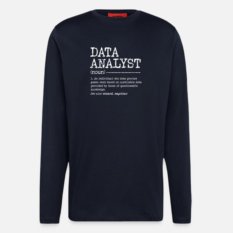 Data Analyst Meme Tee - Longsleeve - made by SPREAD - DARK NAVY