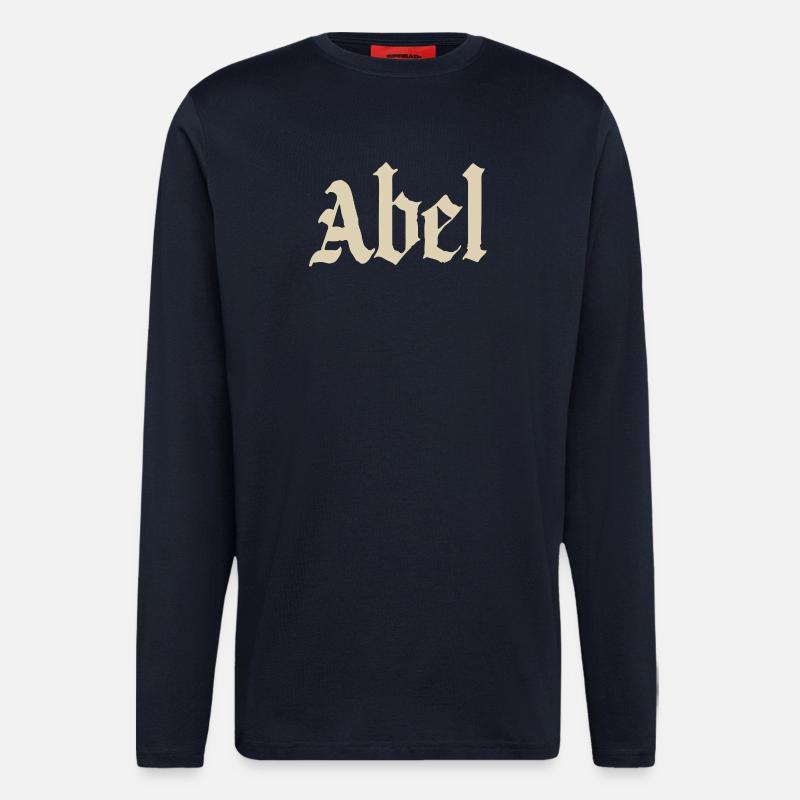 Abel Gothic Script - Langarmshirt - made by SPREAD - DARK NAVY