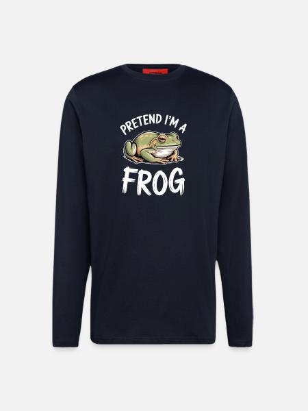 Frog Sayings Frogs Funny Frog Gift - Longsleeve - made by SPREAD - DARK NAVY