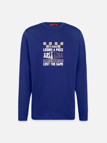 Chess Chess Player Chessboard - Longsleeve - made by SPREAD  - DARK NAVY