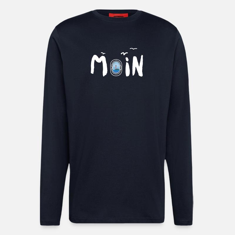 Moin Leuchtturm - Langarmshirt - made by SPREAD  - DARK NAVY