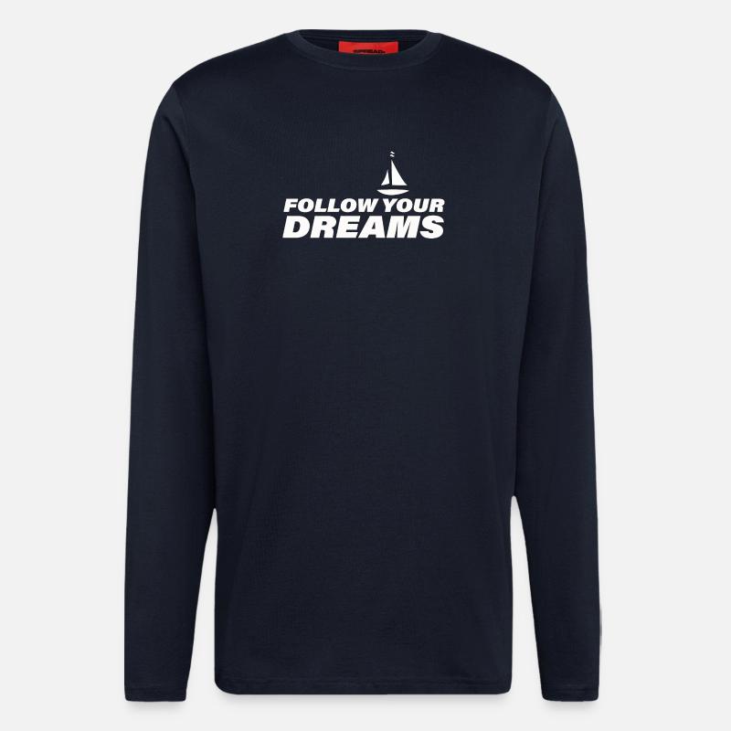 FOLLOW YOUR DREAMS - Langarmshirt - made by SPREAD - DARK NAVY