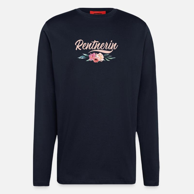 Rentnerin Oma Großmama Großmutter Rente - Langarmshirt - made by SPREAD  - DARK NAVY