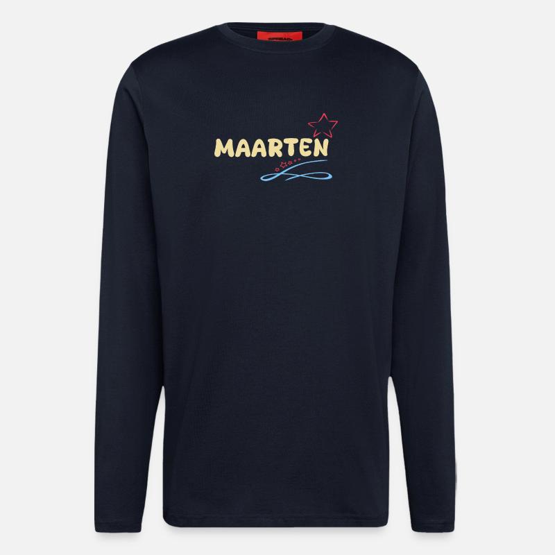 Maarten als Sterne - Langarmshirt - made by SPREAD  - DARK NAVY