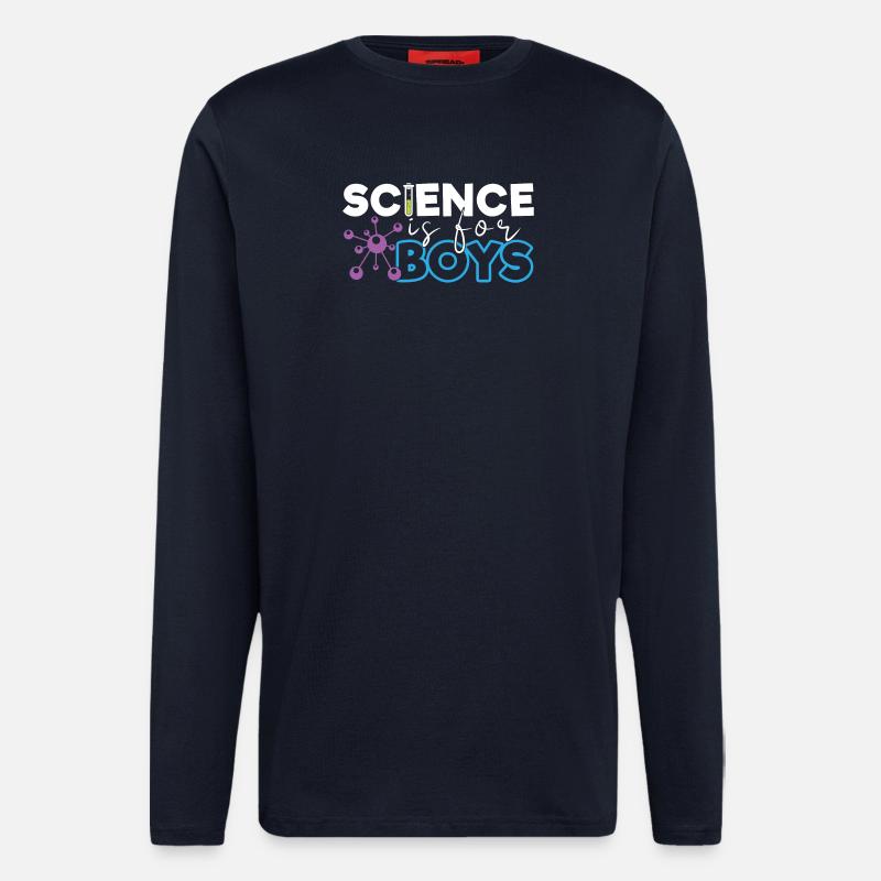 Science is for Boys - Longsleeve - made by SPREAD - DARK NAVY