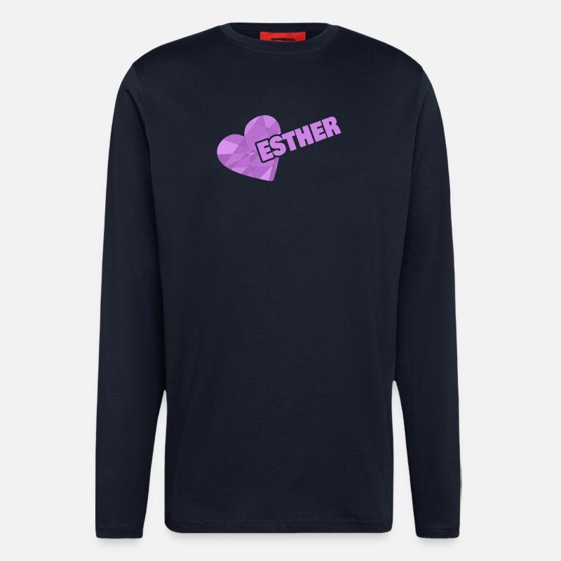 Esther dans le rôle de Kroenchen - Manches longues bio décontracté fabriqué en UE - DARK NAVY