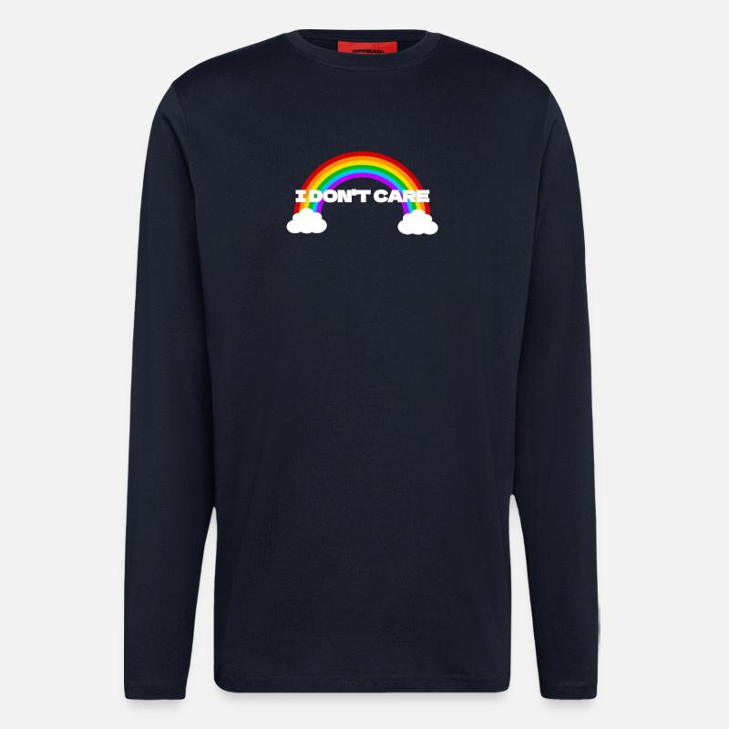 I don't care - Langarmshirt - made by SPREAD  - DARK NAVY
