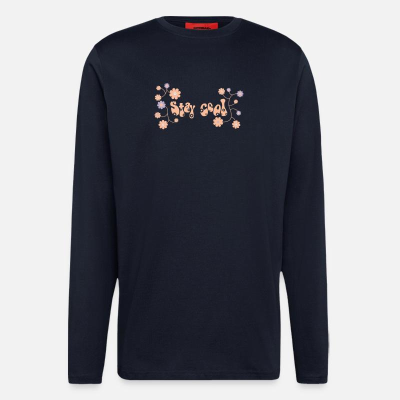 Cool bleiben von helfspawn - Langarmshirt - made by SPREAD  - DARK NAVY