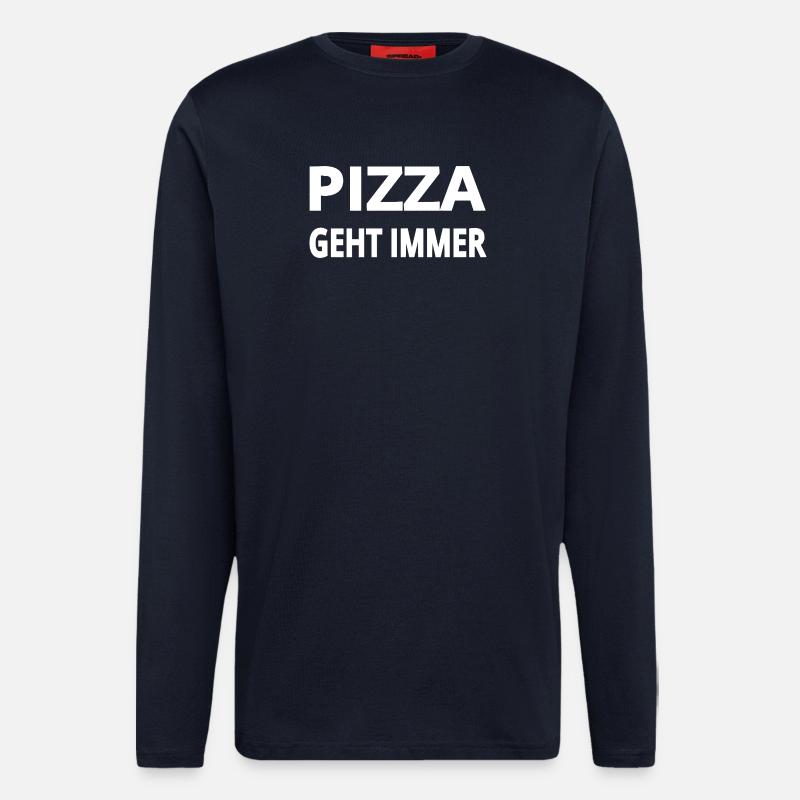Pizza - Langarmshirt - made by SPREAD  - DARK NAVY