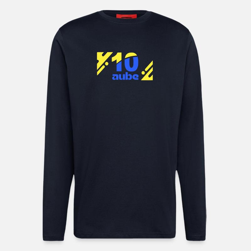 Ten Dawn Logo Blau Gelb - Langarmshirt - made by SPREAD  - DARK NAVY