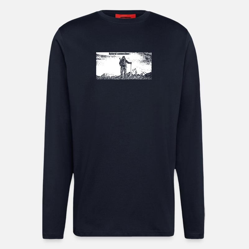 Run and run again - Longsleeve - made by SPREAD  - DARK NAVY