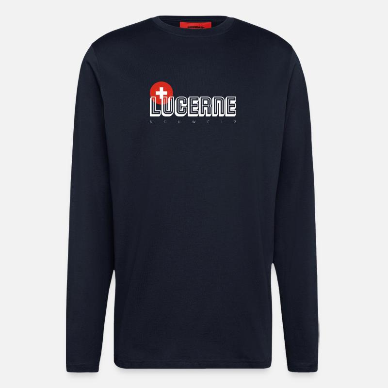 KONIZ Schweiz Flag Emblem - Longsleeve - made by SPREAD - DARK NAVY