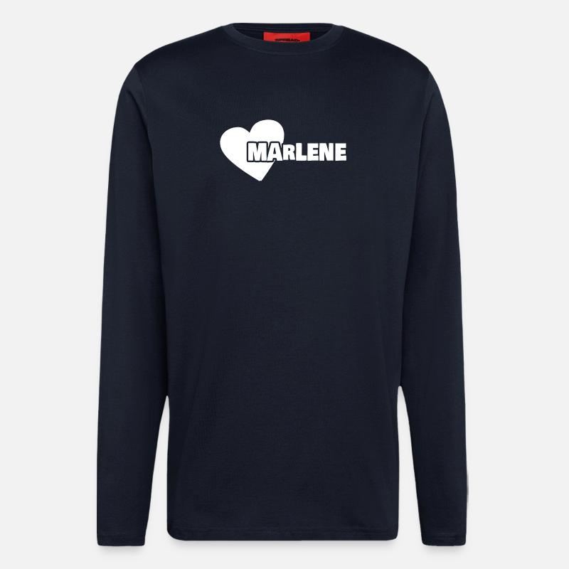 First name Marlene - Longsleeve - made by SPREAD  - DARK NAVY