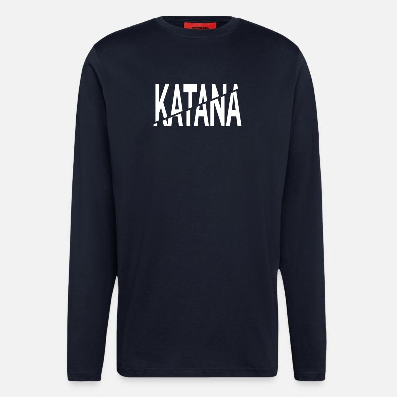Katana-Schnitt - Langarmshirt - made by SPREAD  - DARK NAVY