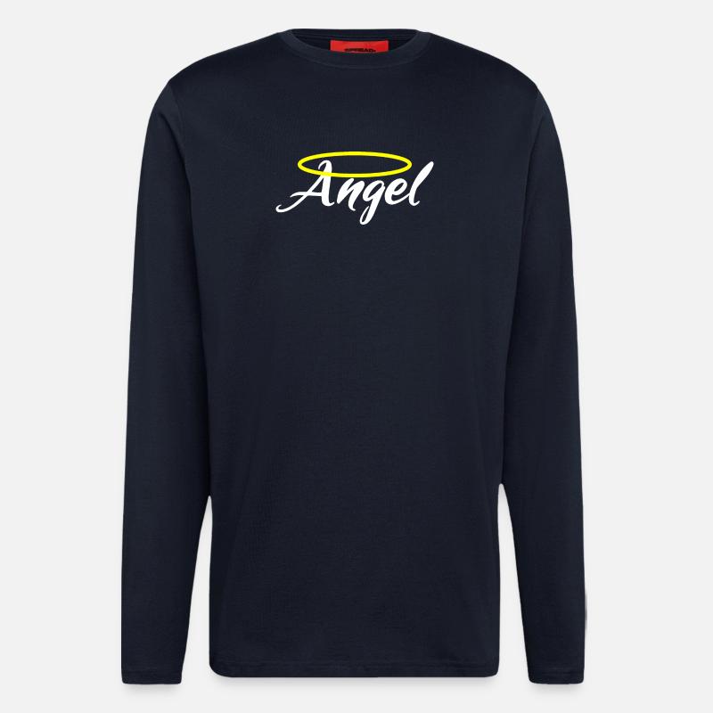 Ich bin ein Engel - Angel - Langarmshirt - made by SPREAD  - DARK NAVY