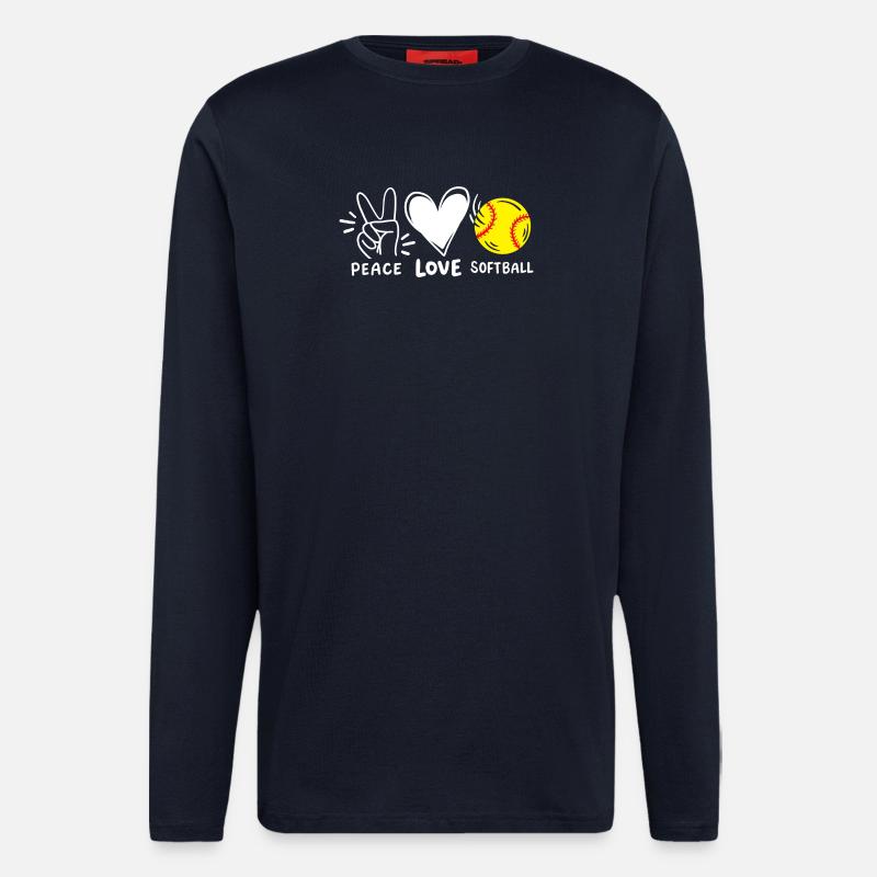 Softball-Spieler Softball - Langarmshirt - made by SPREAD  - DARK NAVY