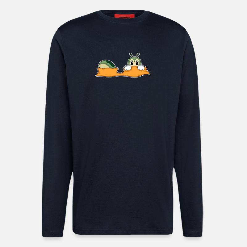 Caterpillar Earth Hole - Longsleeve - made by SPREAD  - DARK NAVY