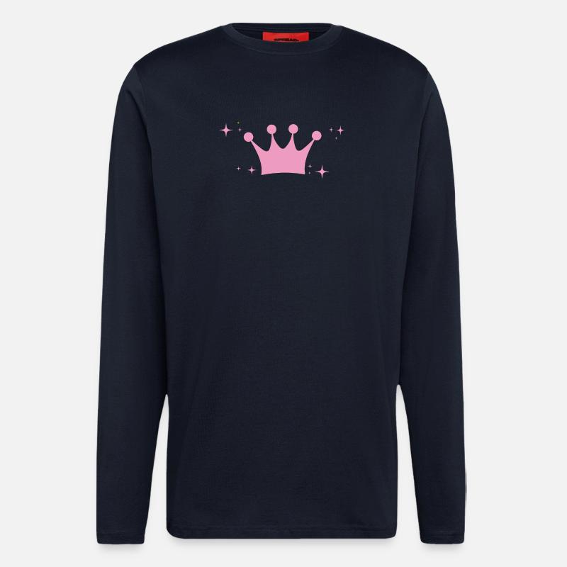 Krone - Geschenkidee - Sterne - Langarmshirt - made by SPREAD  - DARK NAVY
