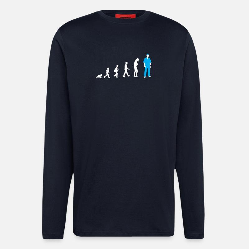Development from baby to nurse - Longsleeve - made by SPREAD  - DARK NAVY