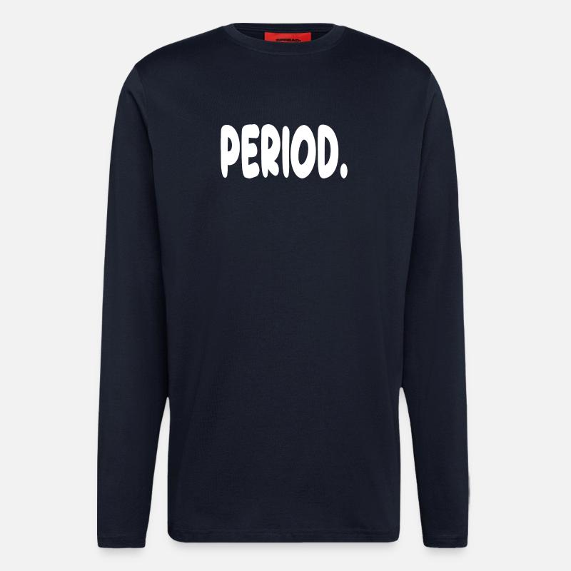 Période. - Manches longues bio décontracté fabriqué en UE - DARK NAVY