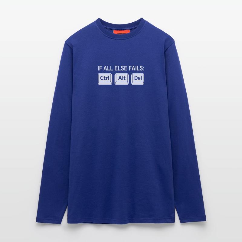 Programmierer Shortcut Geek IT Support Computer  Langarmshirt - made by SPREAD 