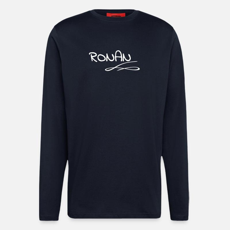 Abstract Line Art Ronan - Longsleeve - made by SPREAD  - DARK NAVY