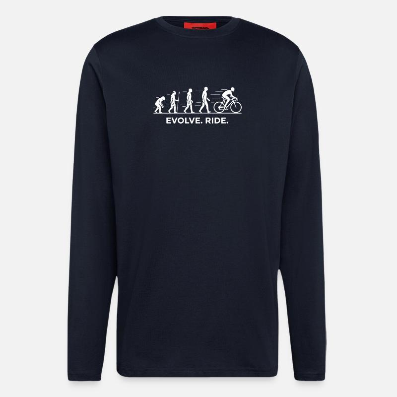 Evolve Ride Cycle Evolution - Longsleeve - made by SPREAD - DARK NAVY