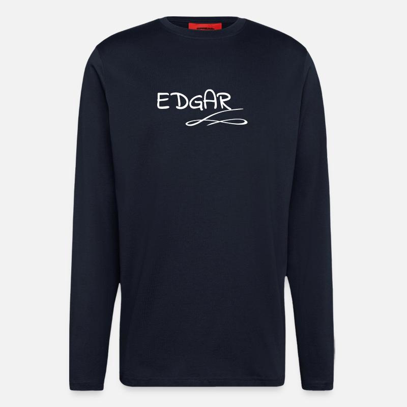 Edgar as a name - Longsleeve - made by SPREAD - DARK NAVY