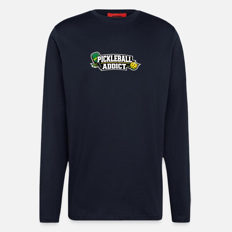 Pickleball Addict Logo - Langarmshirt - made by SPREAD - DARK NAVY