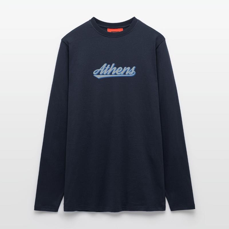 Athens Script Retro Langarmshirt - made by SPREAD 