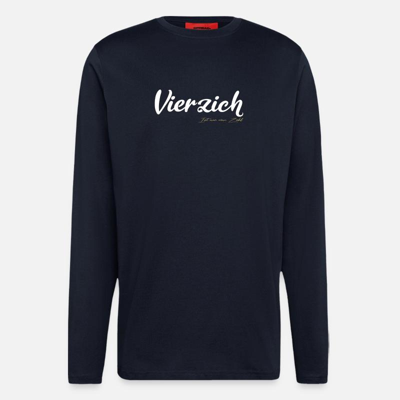 Vierzich n’est qu’un numéro - Manches longues bio décontracté fabriqué en UE - DARK NAVY