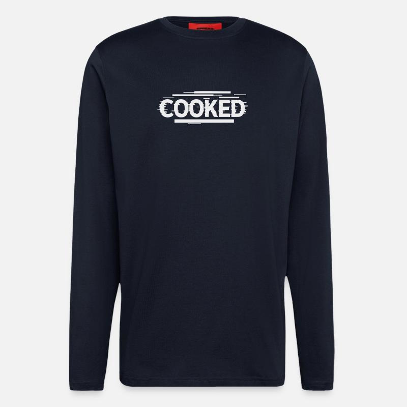Cuisinée - Police autoironique - Manches longues bio décontracté fabriqué en UE - DARK NAVY