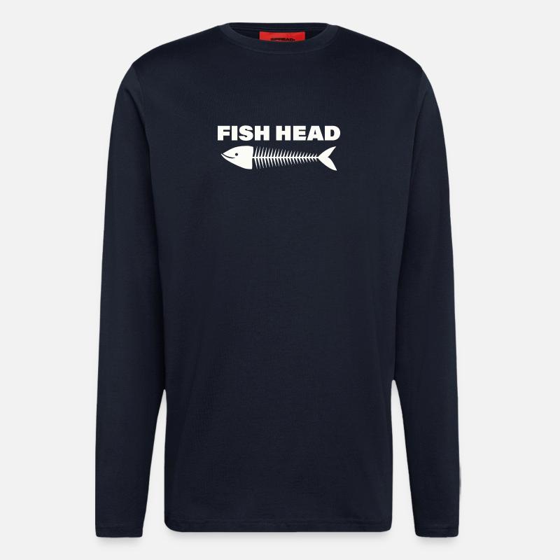 fish head - Longsleeve - made by SPREAD  - DARK NAVY