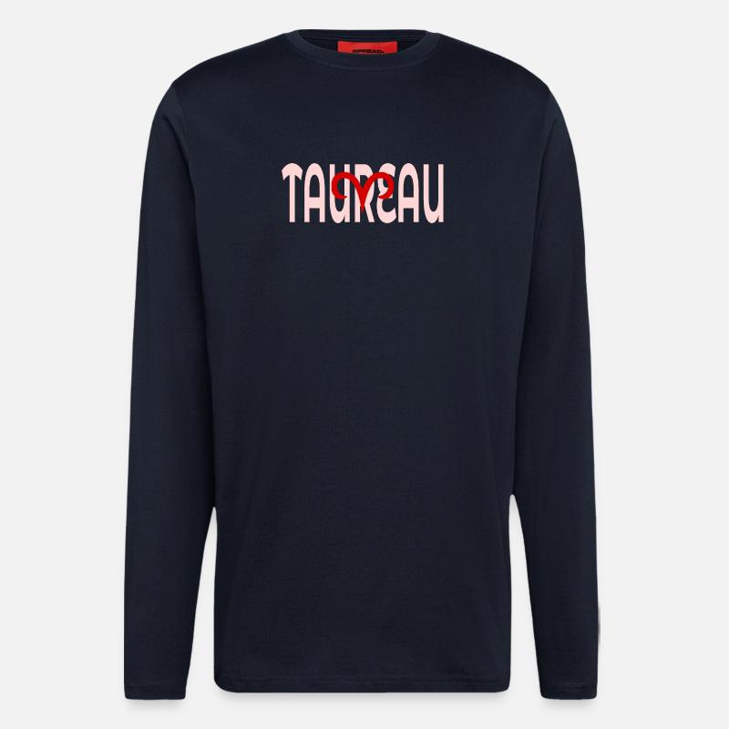 Stier März April - Langarmshirt - made by SPREAD  - DARK NAVY