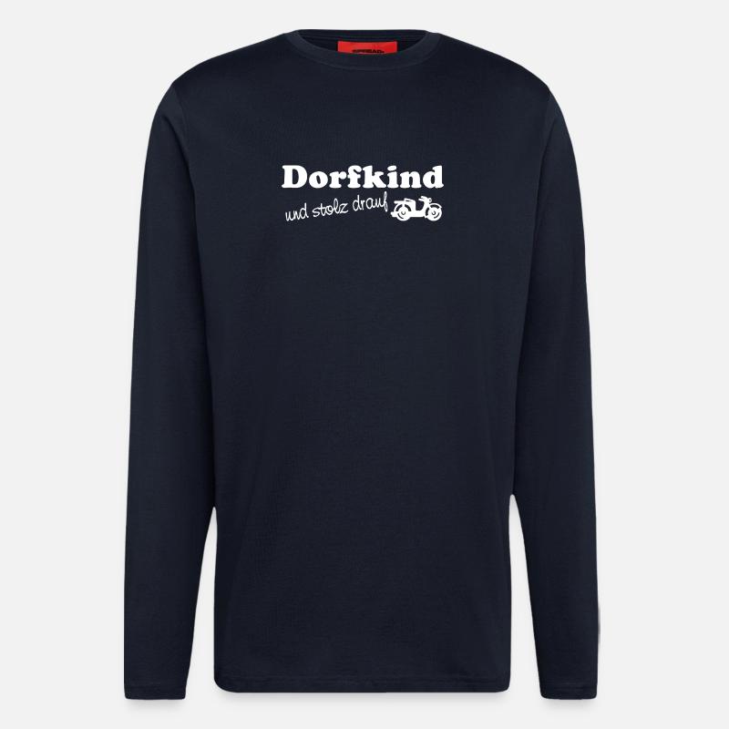 Dorfkind - und stolz drauf - Langarmshirt - made by SPREAD  - DARK NAVY