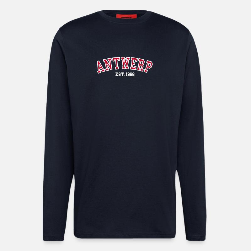Antwerpen gegründet 1966 - Langarmshirt - made by SPREAD - DARK NAVY