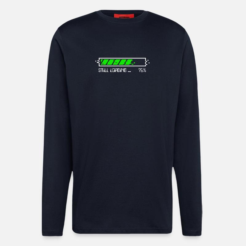 Still Loading – Patience Gamer - BLC - Manches longues bio décontracté fabriqué en UE - DARK NAVY
