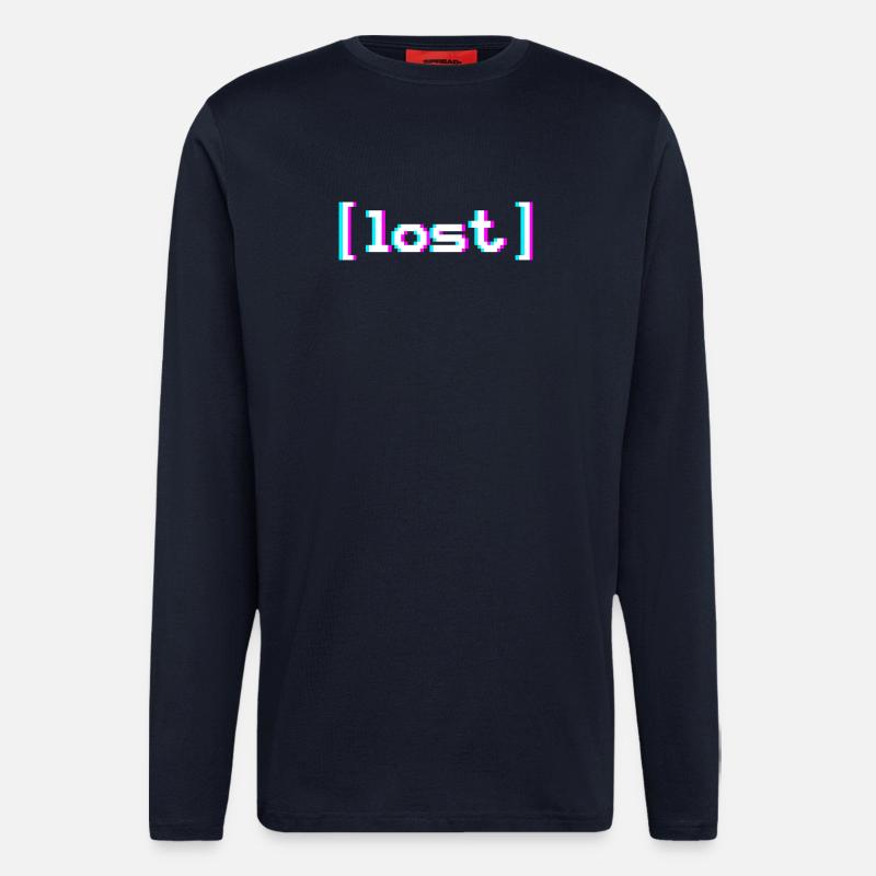 Lost Vaporwave - Langarmshirt - made by SPREAD  - DARK NAVY