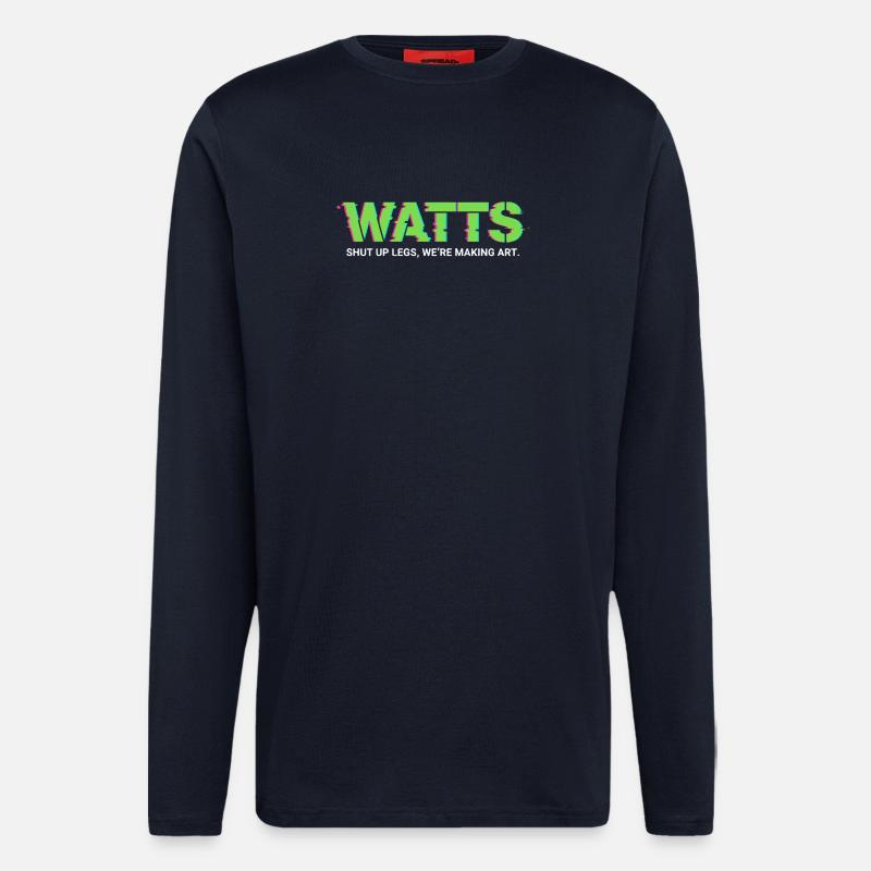 WATTS Neon Pop Art Tee - Longsleeve - made by SPREAD  - DARK NAVY