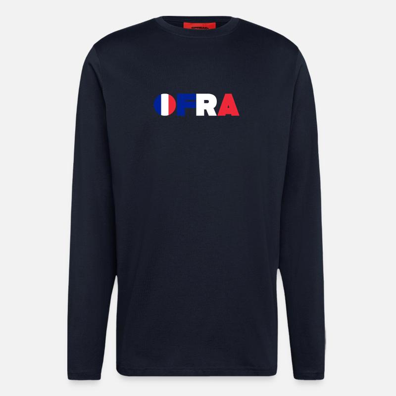 Frankreich - Langarmshirt - made by SPREAD  - DARK NAVY