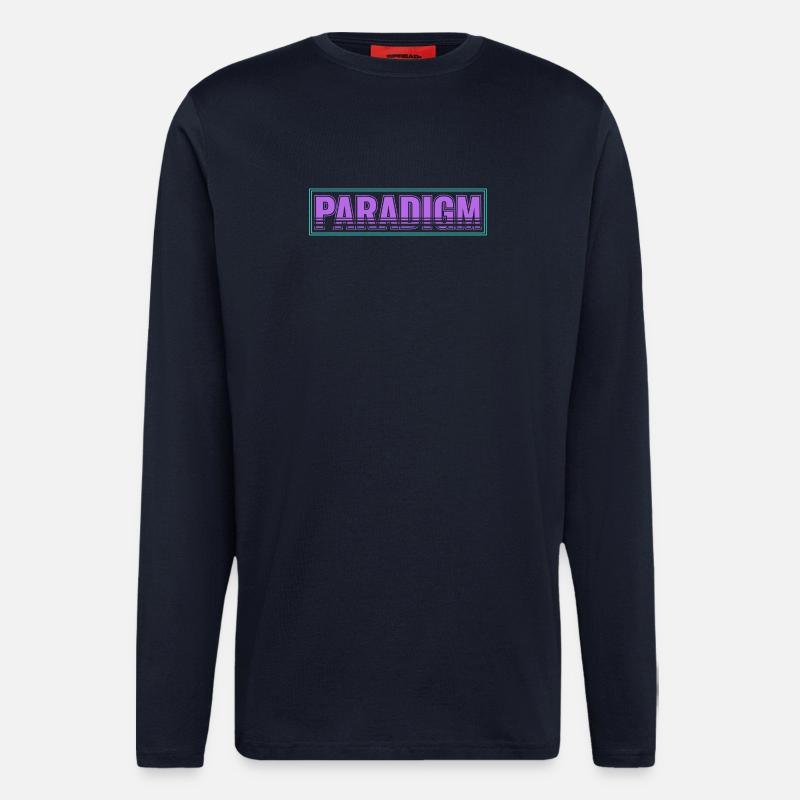 Paradigm Shift – New Thinking - Longsleeve - made by SPREAD  - DARK NAVY